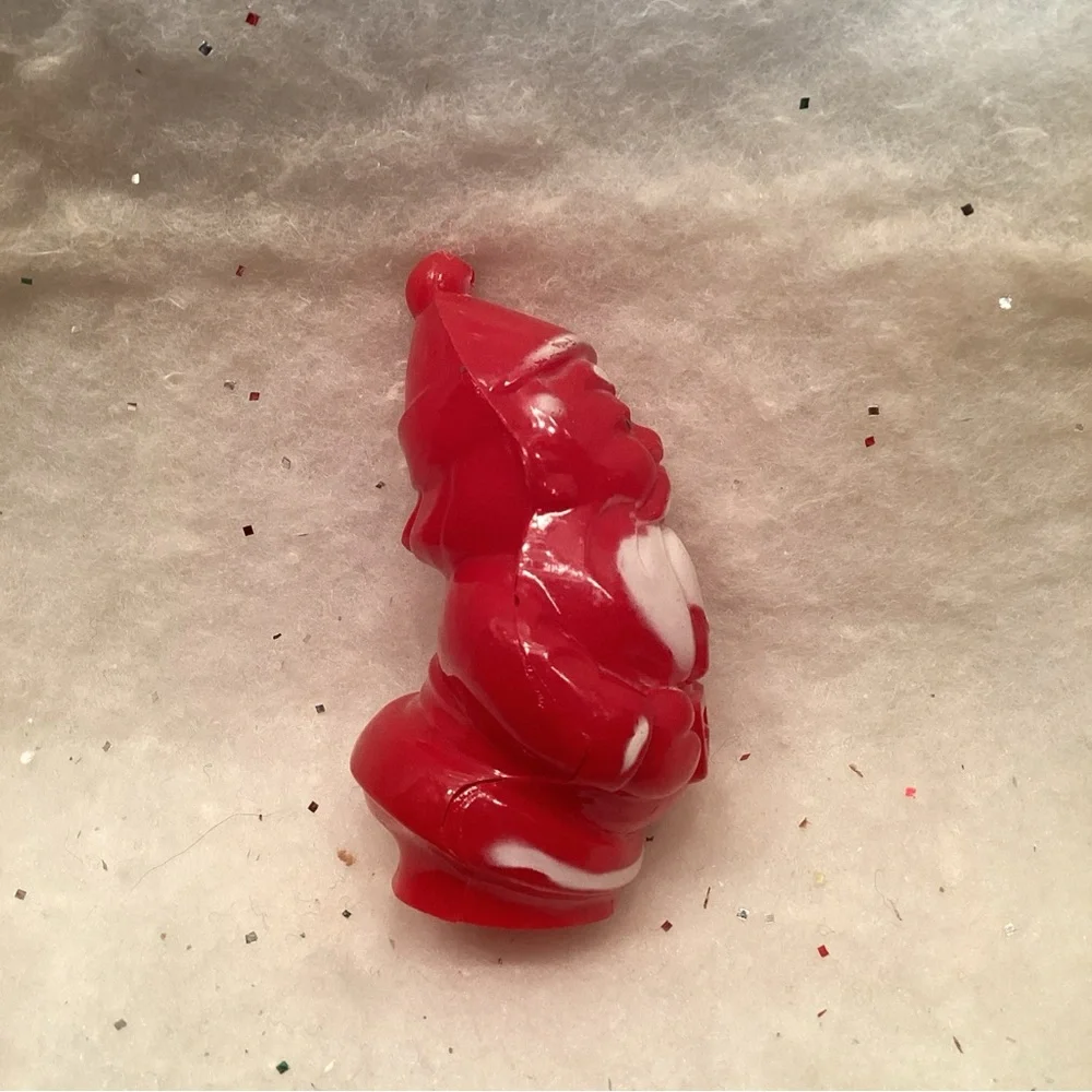 Vintage Christmas 1940s Irwin Plastic Santa Claus Ornament 3